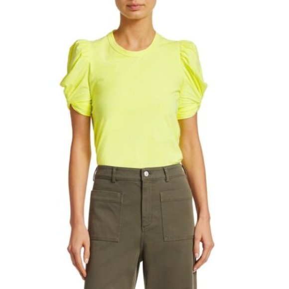 A.L.C. Kati Puff Sleeve Tee - Picture 1 of 9